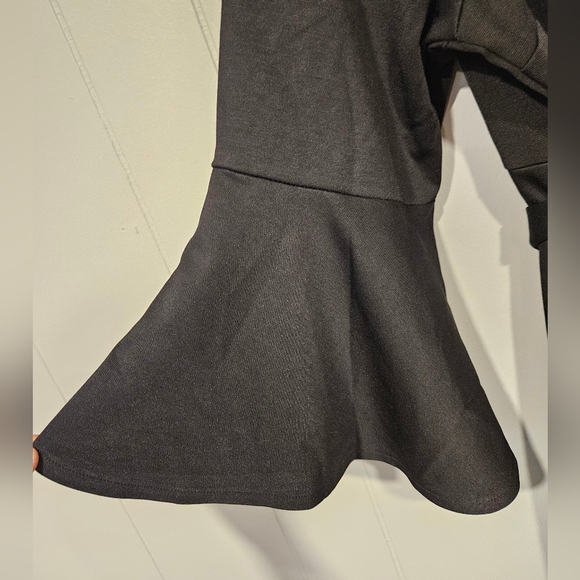 Pinup Fashion Women Satin Long Sleeve V Neck Ruffle Maxi 16 Dress Casual Tie - Picture 4 of 6